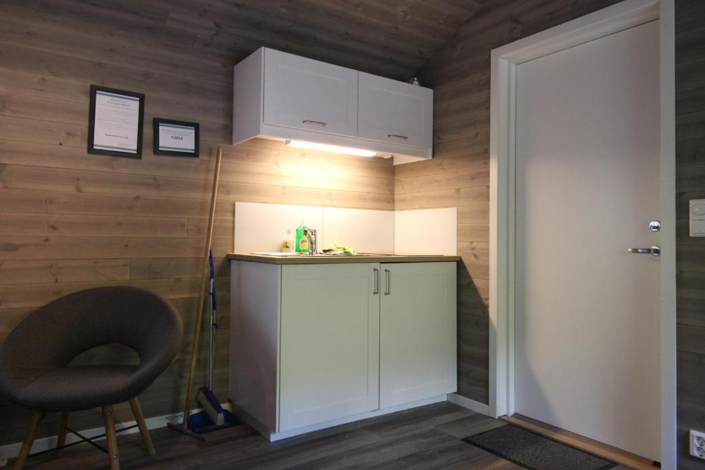Kuchyň nebo kuchyňský kout v ubytování Trollstigen Resort