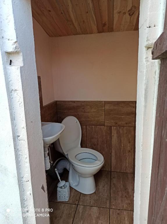 Koupelna v ubytování Pole U Mani