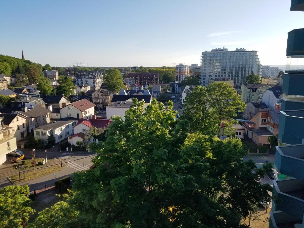 Výhľad na mesto Międzyzdroje alebo výhľad na mesto priamo z apartmánu