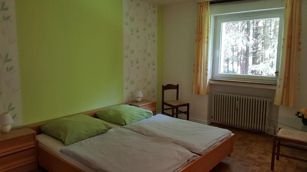 Postel nebo postele na pokoji v ubytování Ferienhaus Monarda