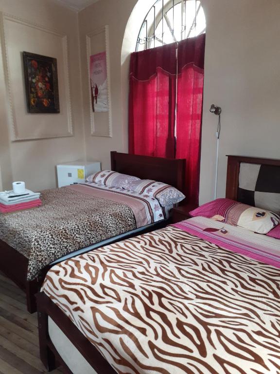 Postel nebo postele na pokoji v ubytování Hostal Mediodia