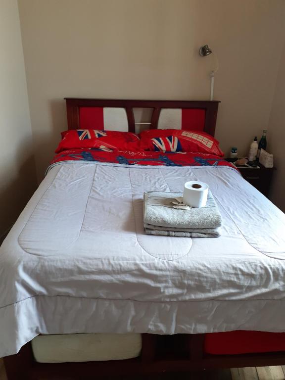 Postel nebo postele na pokoji v ubytování Hostal Mediodia