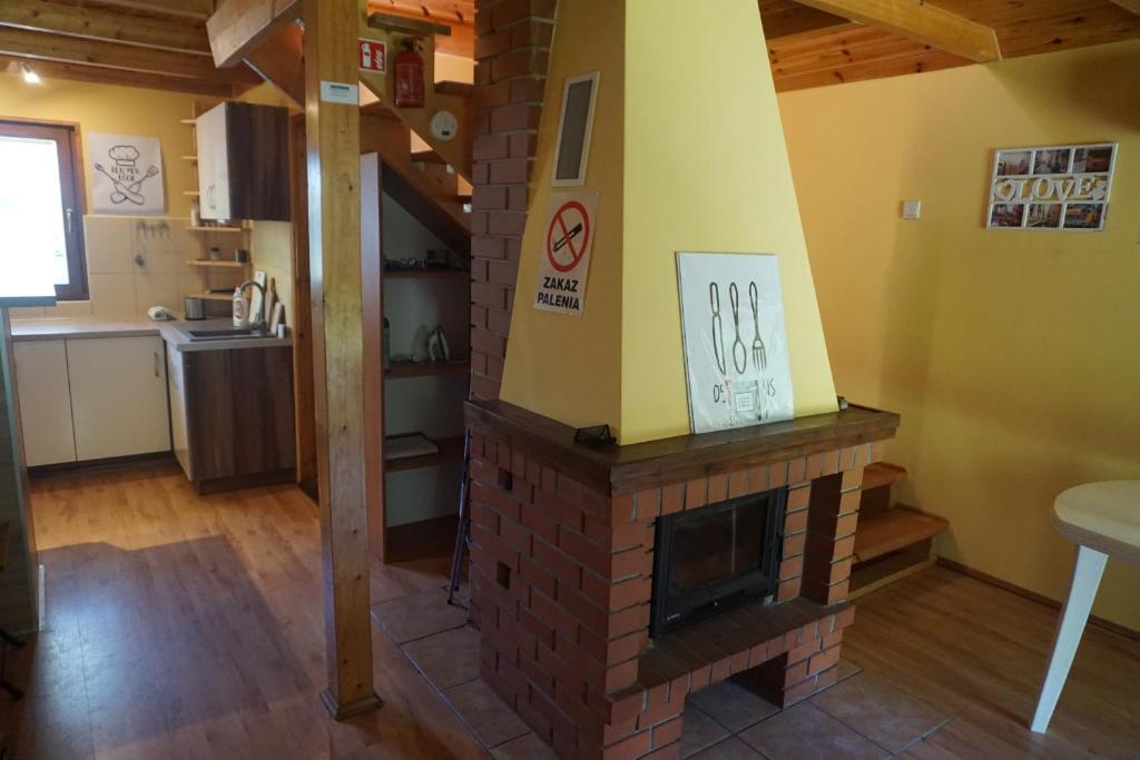 Kuchyň nebo kuchyňský kout v ubytování Osada Sosnowa