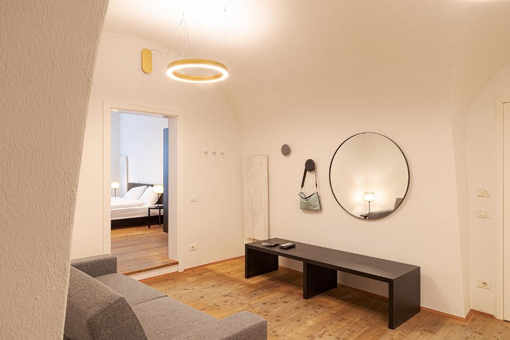 Postel nebo postele na pokoji v ubytování Alter Schlachthof