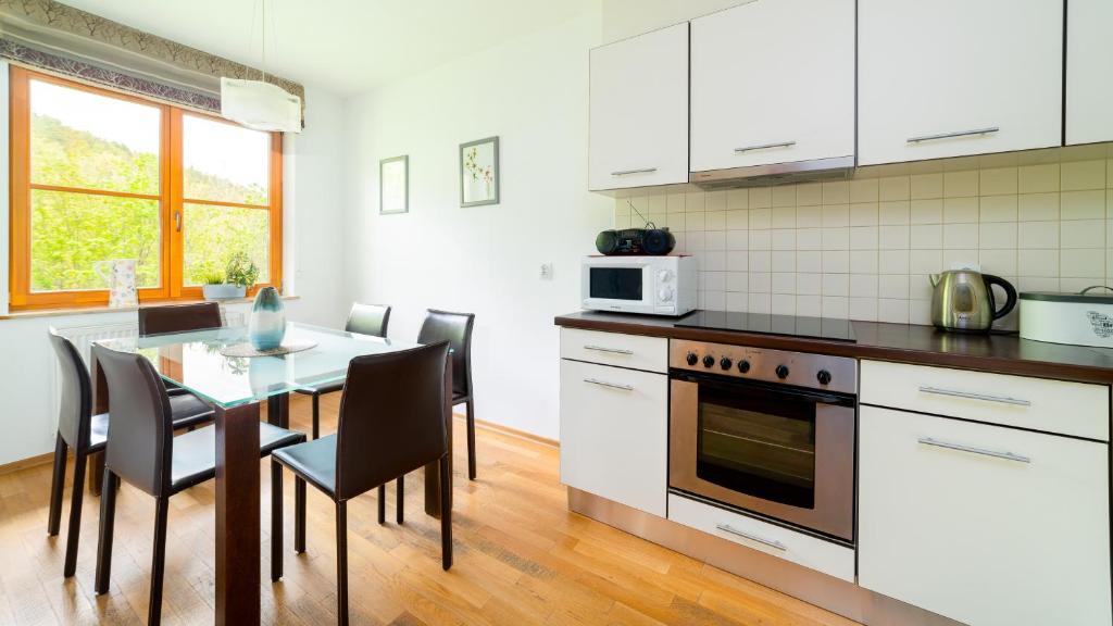 Kuchyňa alebo kuchynka v ubytovaní Apartamenty Sun & Snow Karpacz Myśliwska