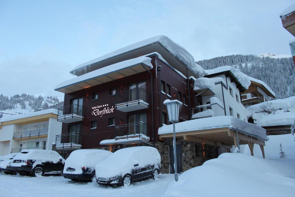 Hotel Garni Dorfblick v zimě
