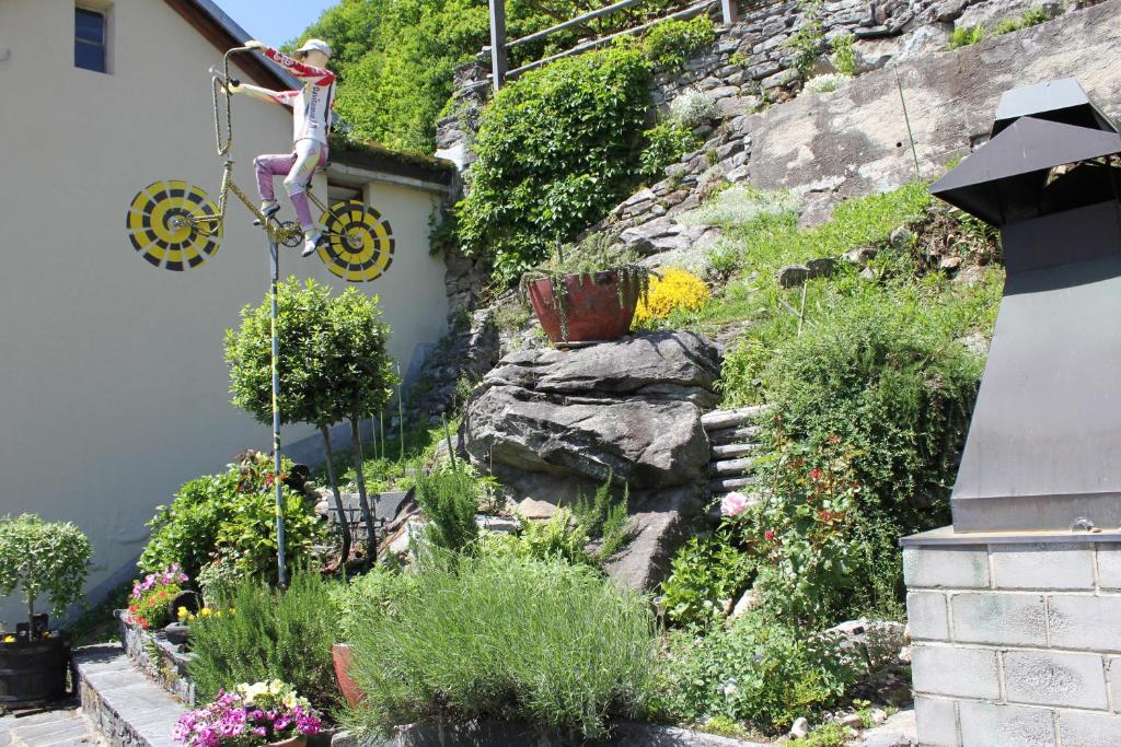 Zahrada ubytování BnB "A la Crus"