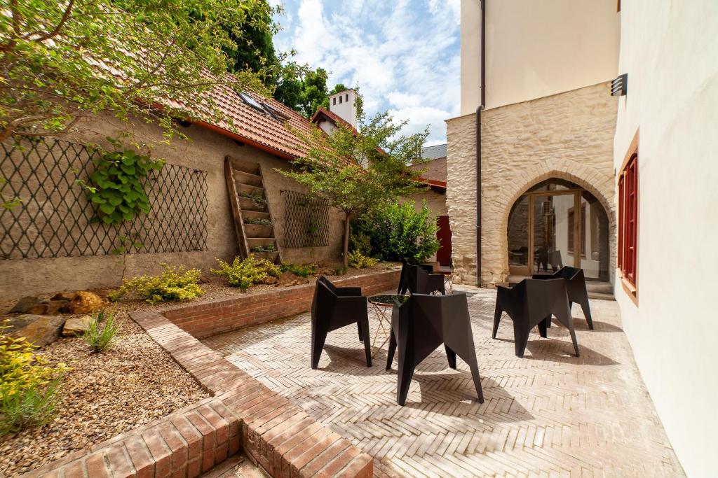 Patio nebo venkovní prostory v ubytování Apartmány Dačický 1