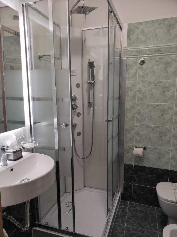Koupelna v ubytování Hotel La Vignetta