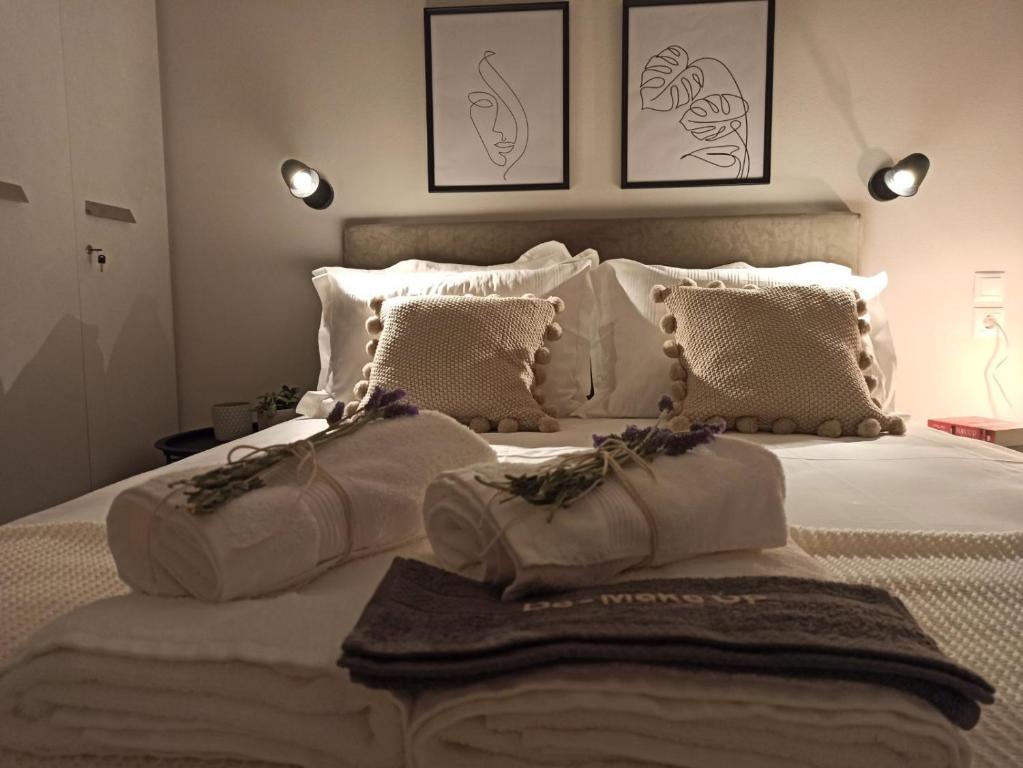 Ένα ή περισσότερα κρεβάτια σε δωμάτιο στο Stylish Ground Floor Maisonette