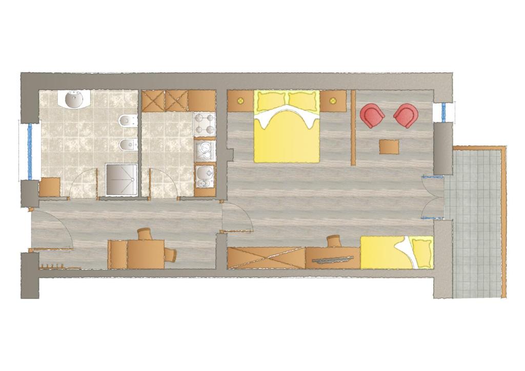 The floor plan of Am Rainell Hof