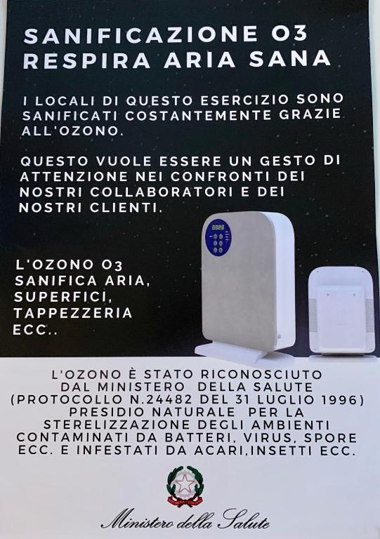Certifikát, hodnocení, plakát nebo jiný dokument vystavený v ubytování B&B Ladidi