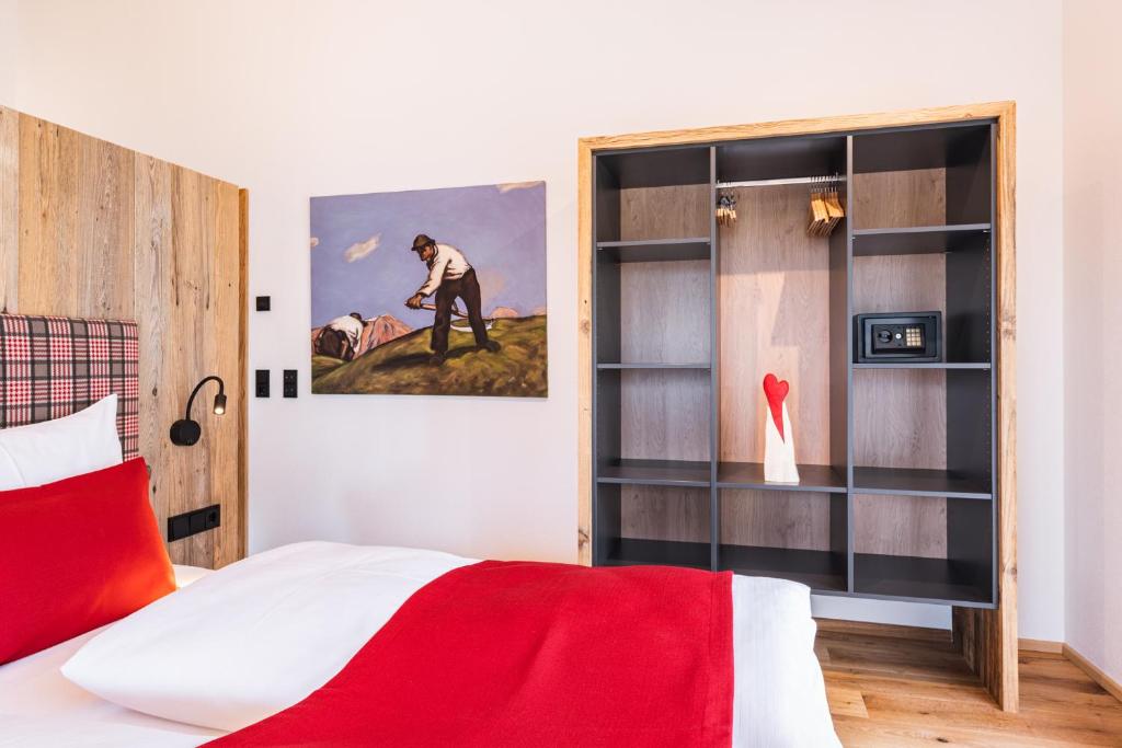 Postel nebo postele na pokoji v ubytování Michelerhof - kinderfreie Unterkunft