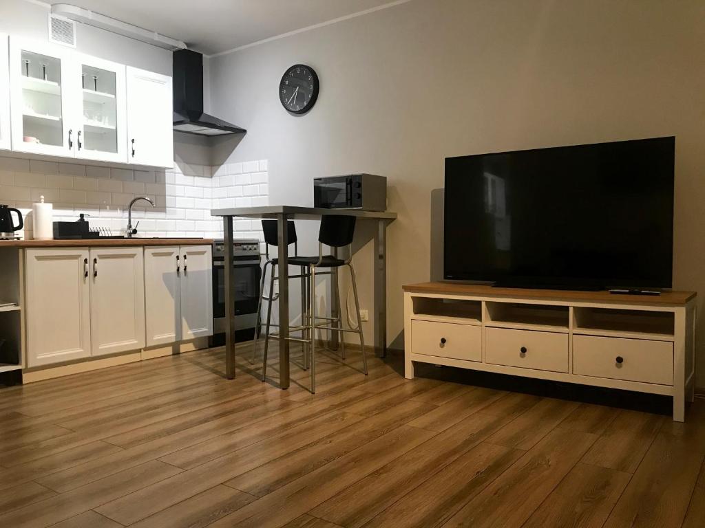 TV a/nebo společenská místnost v ubytování Apartament MATIA Studio