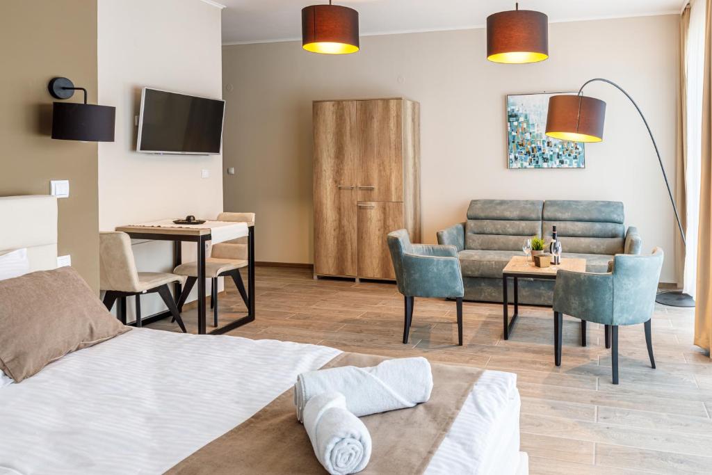 Posezení v ubytování Annona Apartments