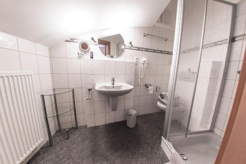 Ein Badezimmer in der Unterkunft Ferienweingut Oswald Friederich