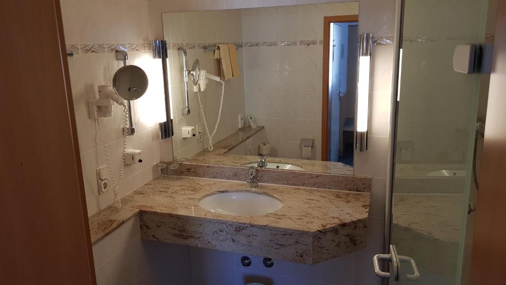 Koupelna v ubytování Hotel Gasthof Specht