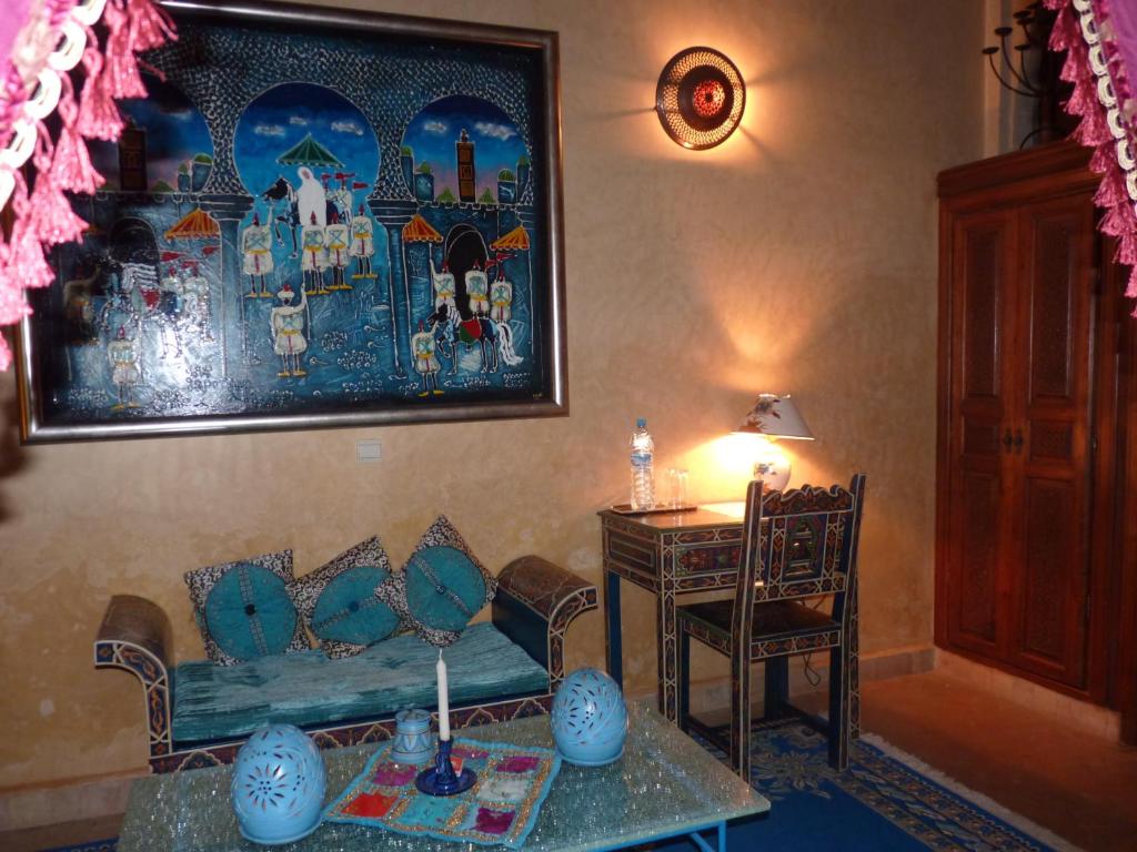Area soggiorno di Riad Marlinea