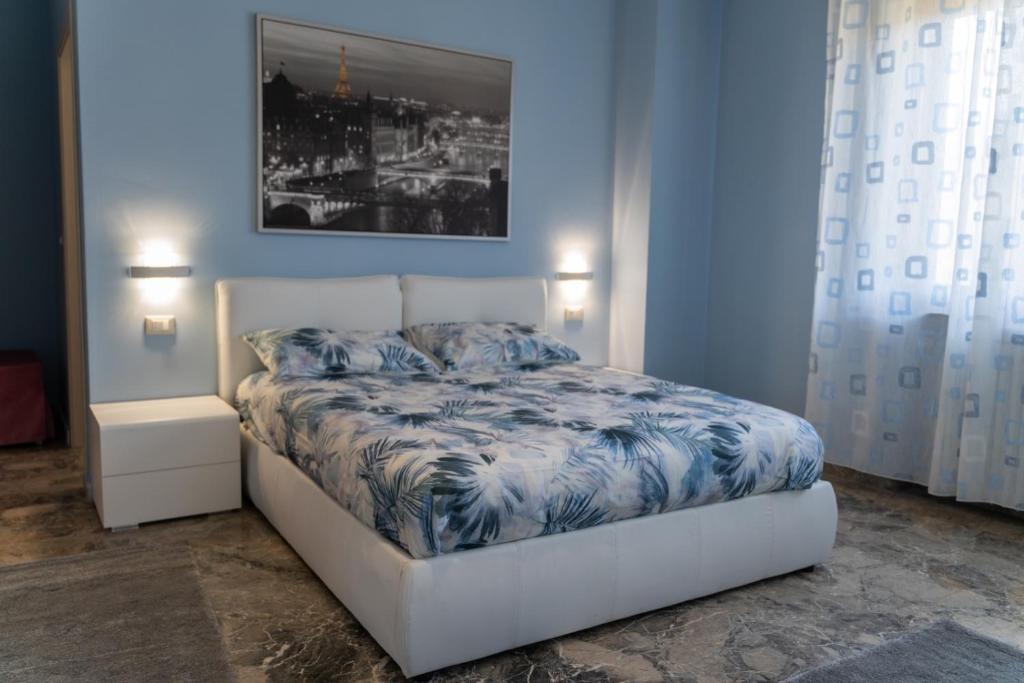 Łóżko lub łóżka w pokoju w obiekcie B&B Il castagno