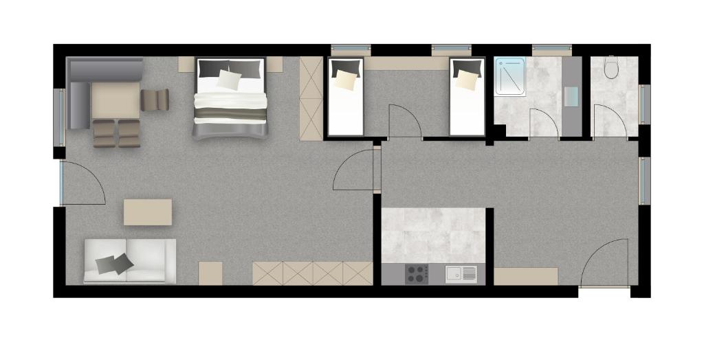 Půdorys ubytování Post Appartements