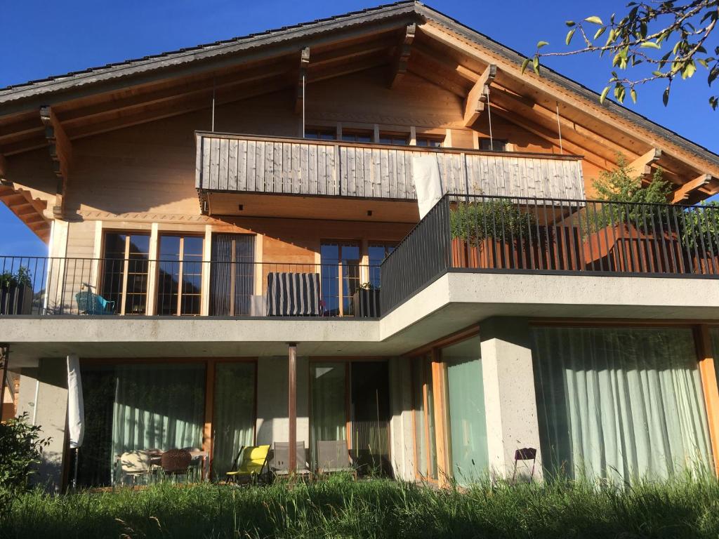 Balkón nebo terasa v ubytování Chalet Park Apartment mit Sauna Hamam