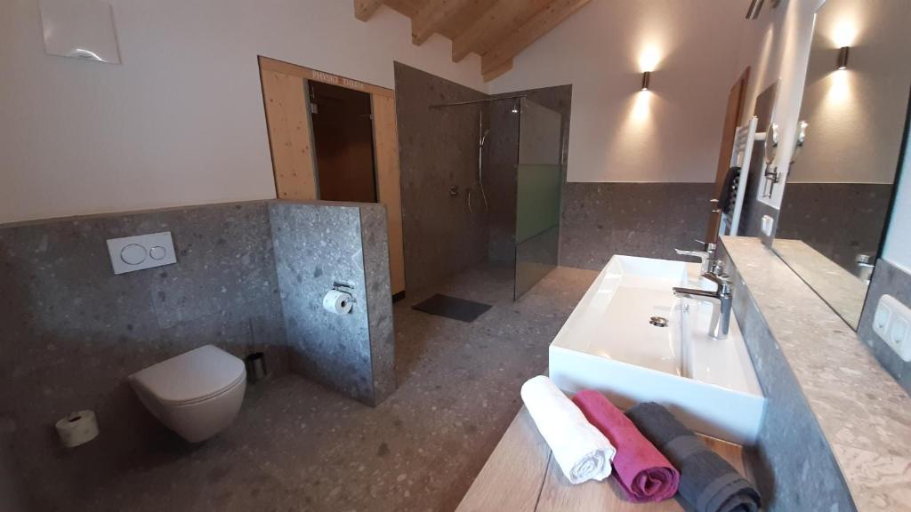 Koupelna v ubytování Alpenappartement Kleiner