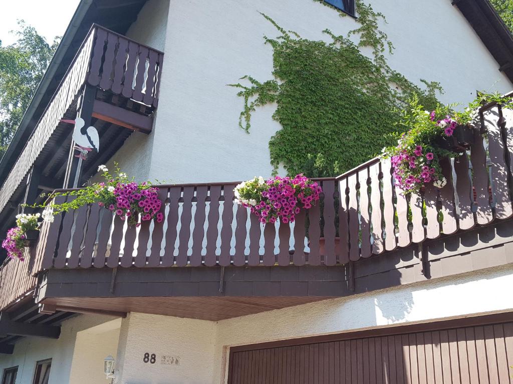 Balkón nebo terasa v ubytování Gästehaus Gerhardt