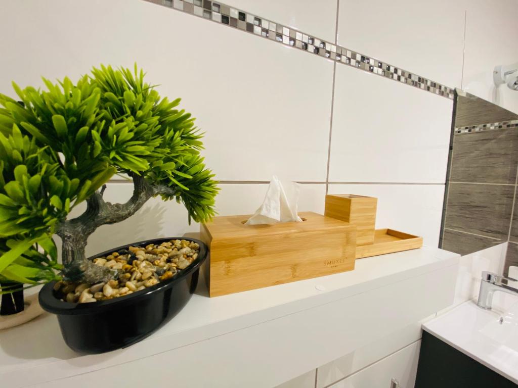 Kúpeľňa v ubytovaní Apartament na Starówce III