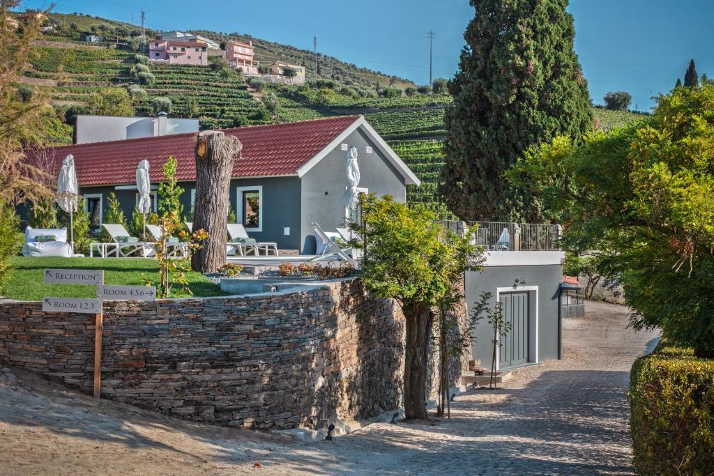 Uma vista geral da montanha ou uma vista da montanha a partir do alojamento de turismo rural