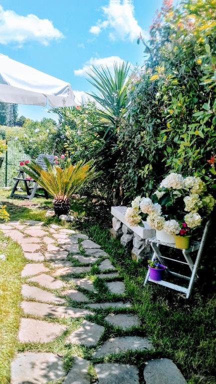 A garden outside Antico Casale Fabrizi