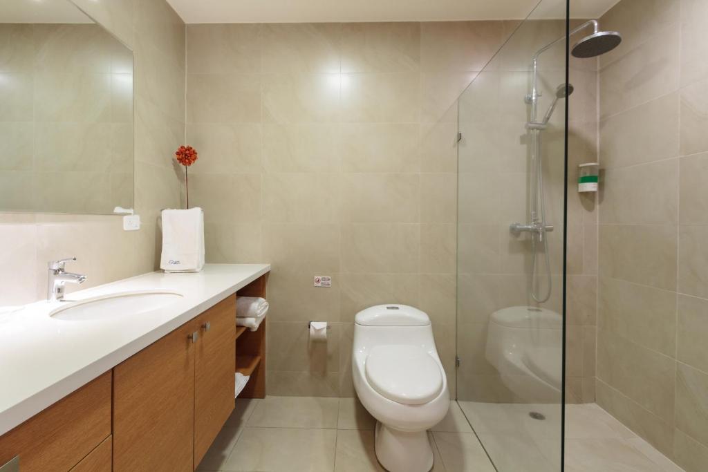 Koupelna v ubytování Suites Metropoli
