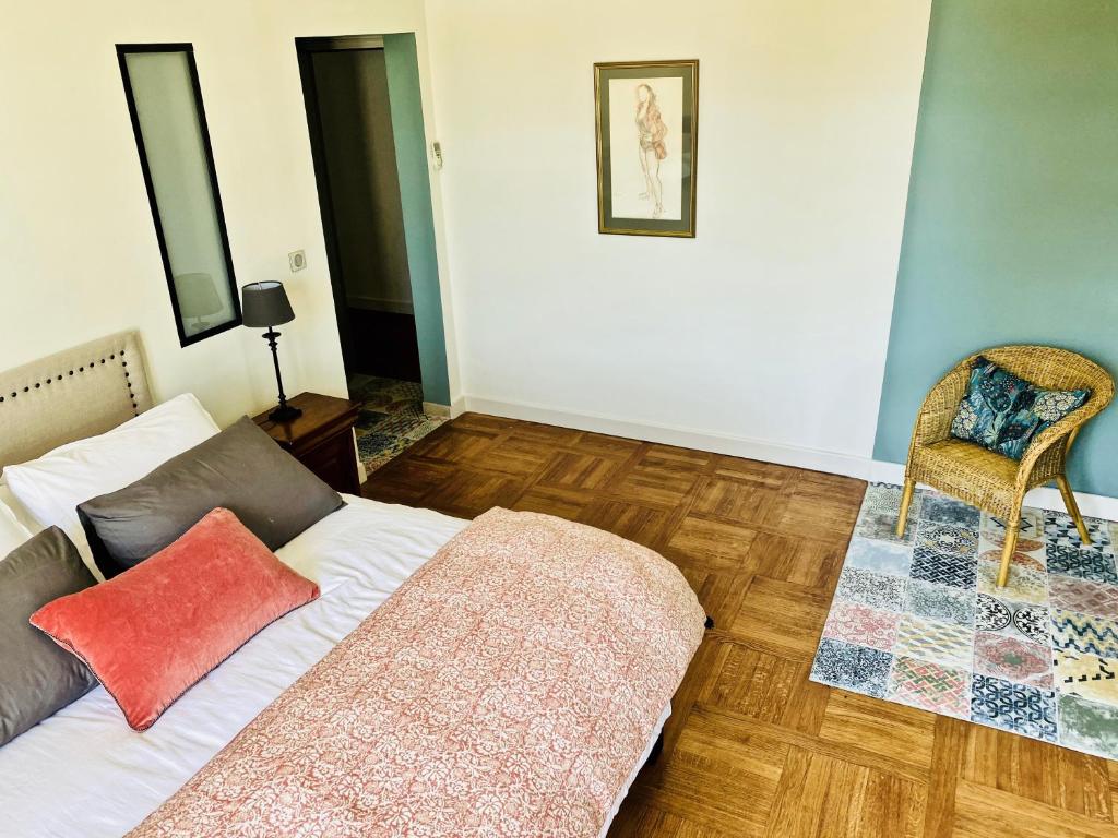 Ein Bett oder Betten in einem Zimmer der Unterkunft Villa Agrippa