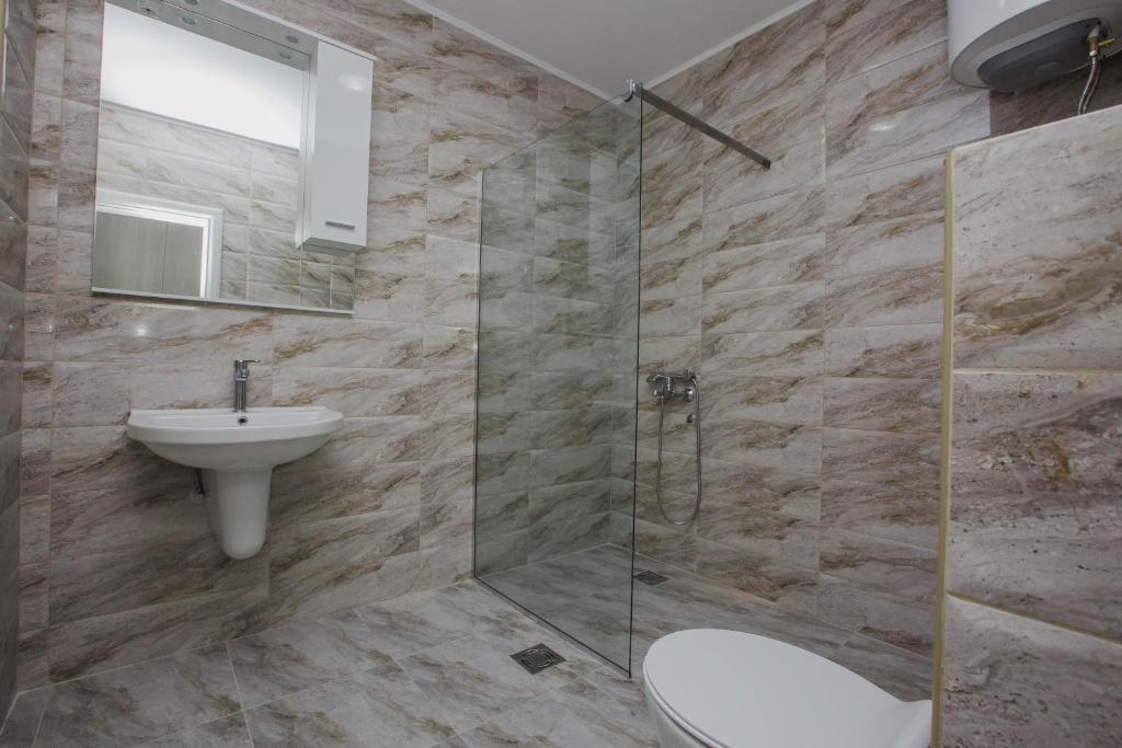 Koupelna v ubytování Hotel Dapčević