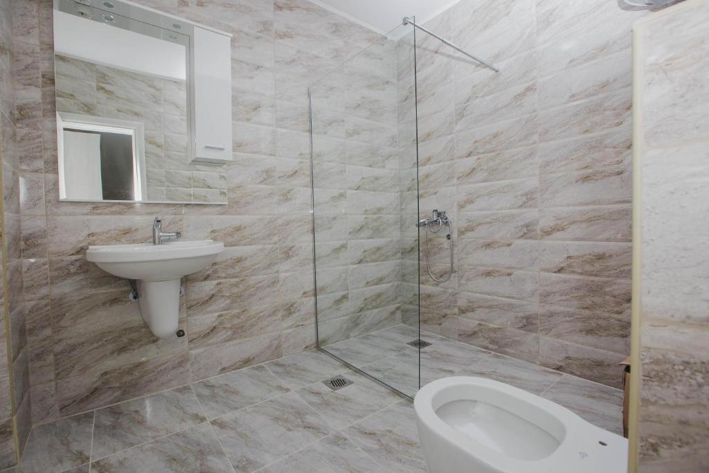 Koupelna v ubytování Hotel Dapčević
