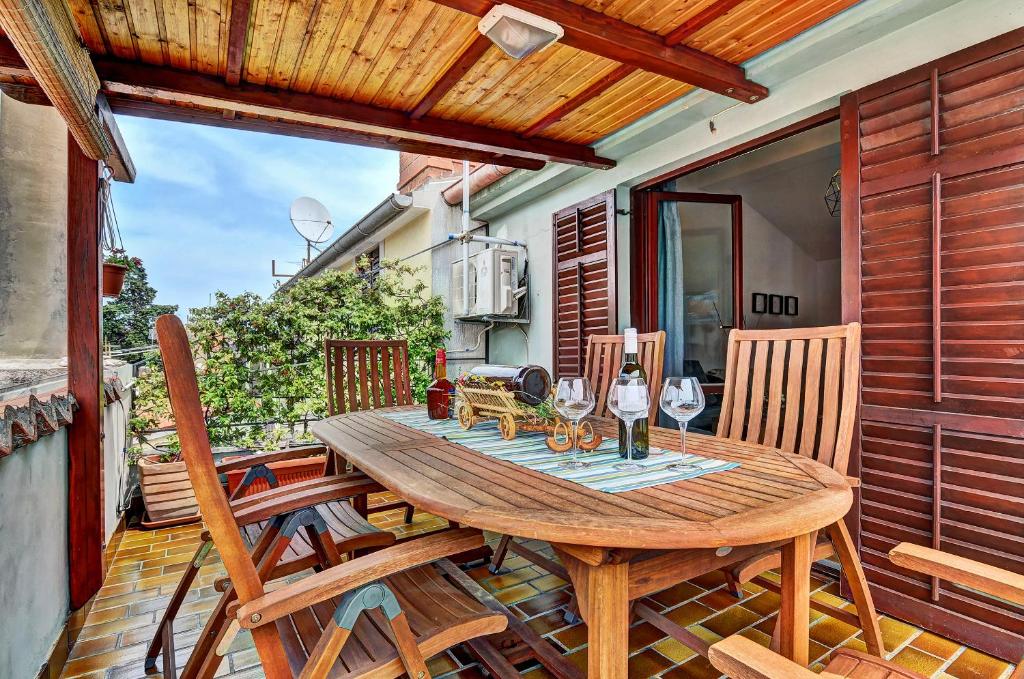 Balkón nebo terasa v ubytování Apartment Adriana