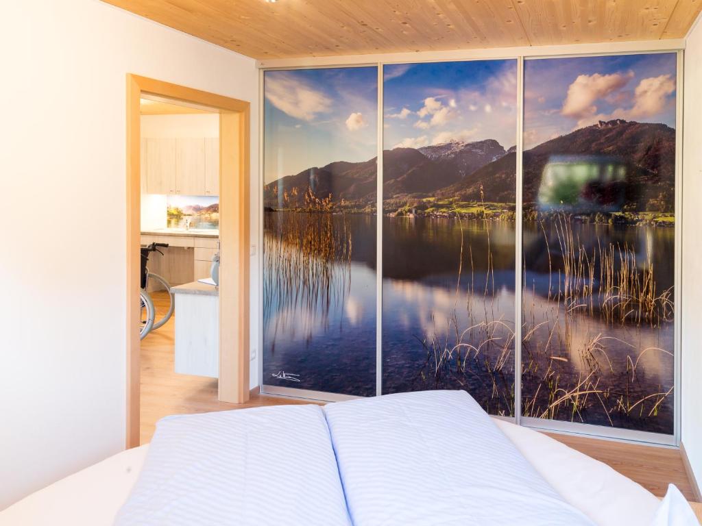 Postel nebo postele na pokoji v ubytování Strauss Appartements