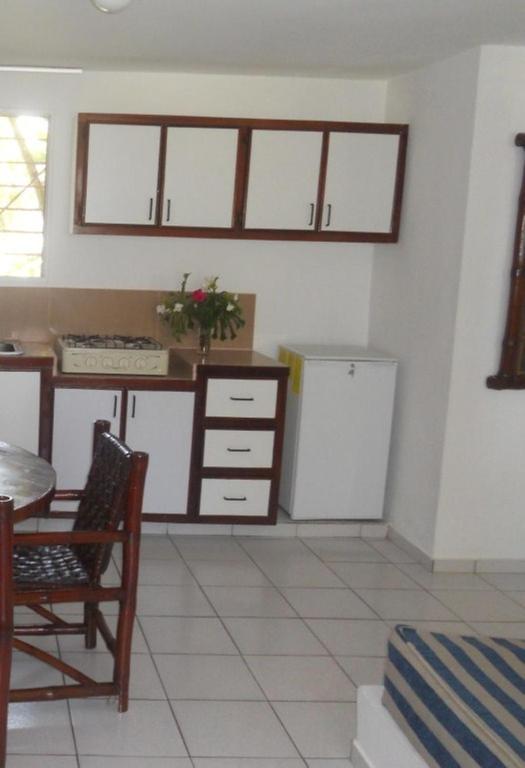 Kuchyň nebo kuchyňský kout v ubytování La Punta Apartamentos