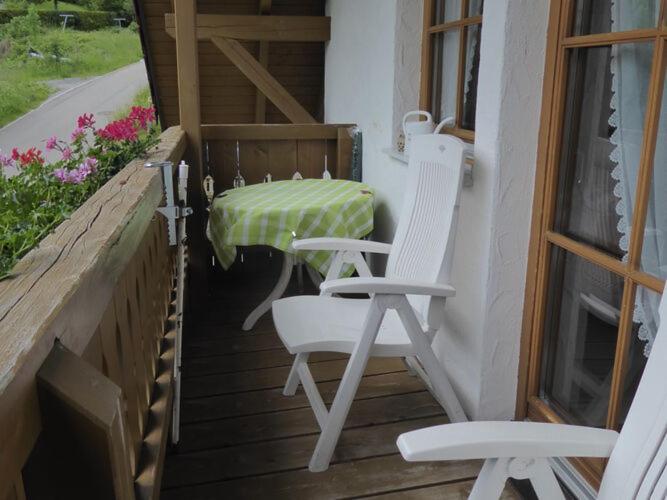 Balkón nebo terasa v ubytování Apartment in Black Forest near Ski Lift