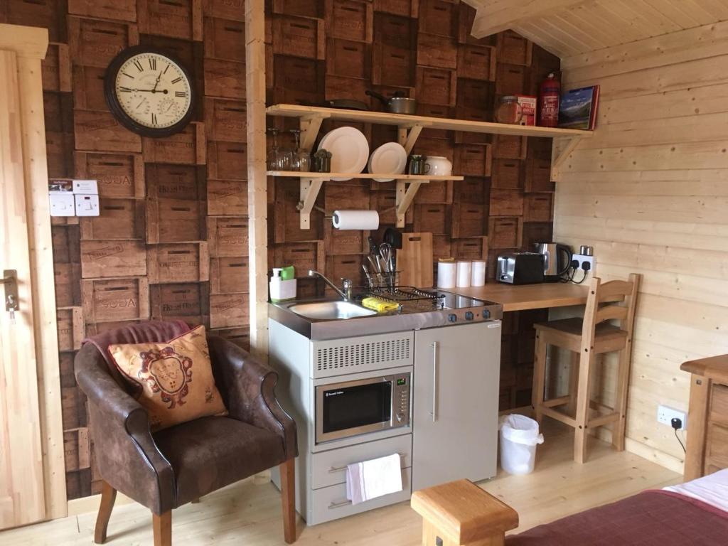 Kuchyň nebo kuchyňský kout v ubytování Auchenlea lodges