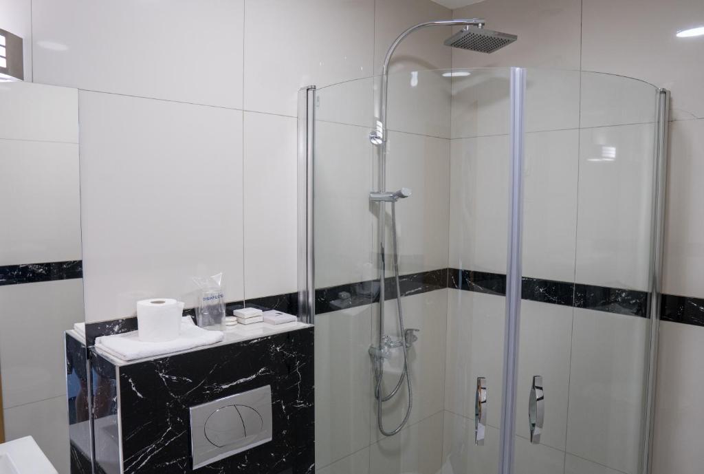 Koupelna v ubytování Hotel Bella Nella