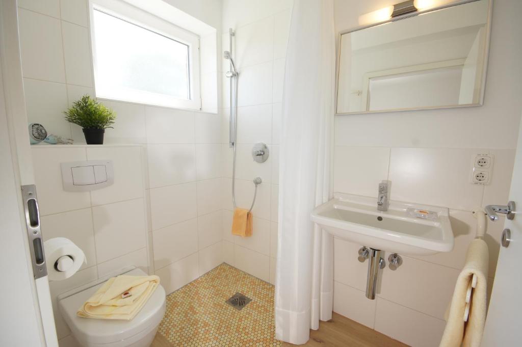 Koupelna v ubytování Ferienhaus II Wiesenblick