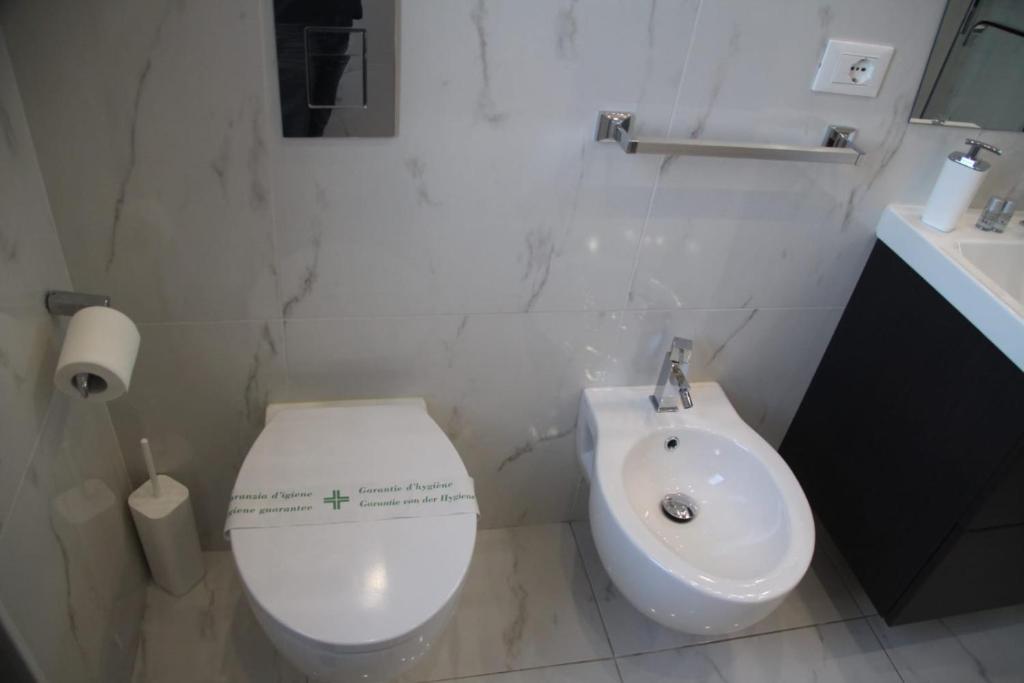 Koupelna v ubytování B&B Pescara Centro Luxury Suite