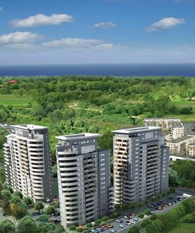 Výhľad na mesto Gdansk alebo výhľad na mesto priamo z apartmánu
