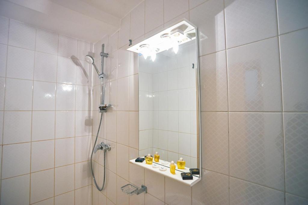 Koupelna v ubytování Hotel Victoria