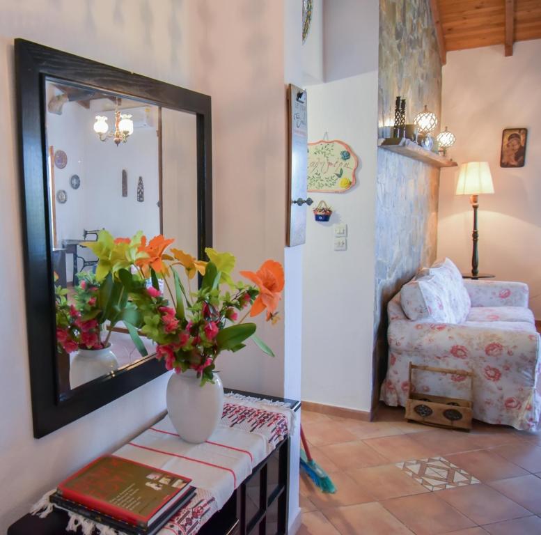 Postel nebo postele na pokoji v ubytování Villa Eva Halkidiki