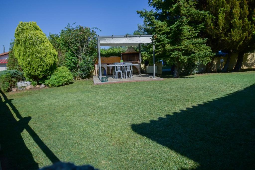 Zahrada ubytování Villa Eva Halkidiki