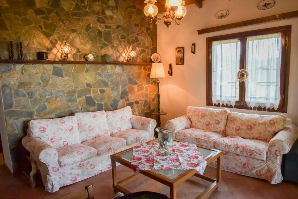 Posezení v ubytování Villa Eva Halkidiki
