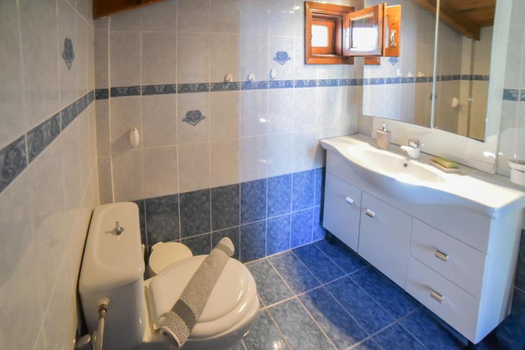 Koupelna v ubytování Villa Eva Halkidiki