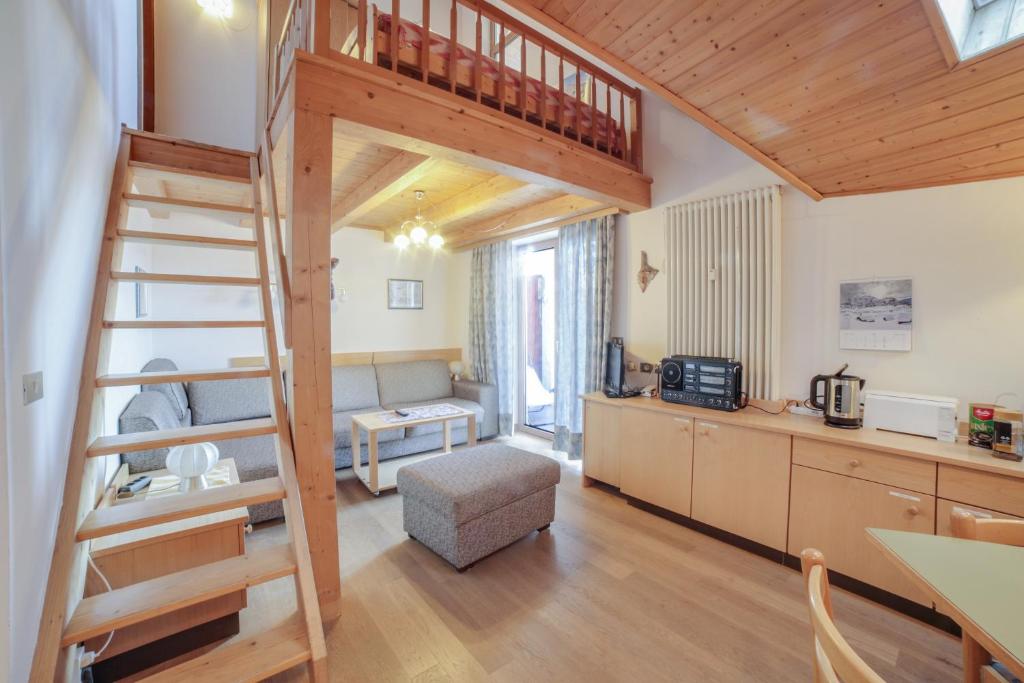 Kuchyň nebo kuchyňský kout v ubytování Maisonette Meraner Blick