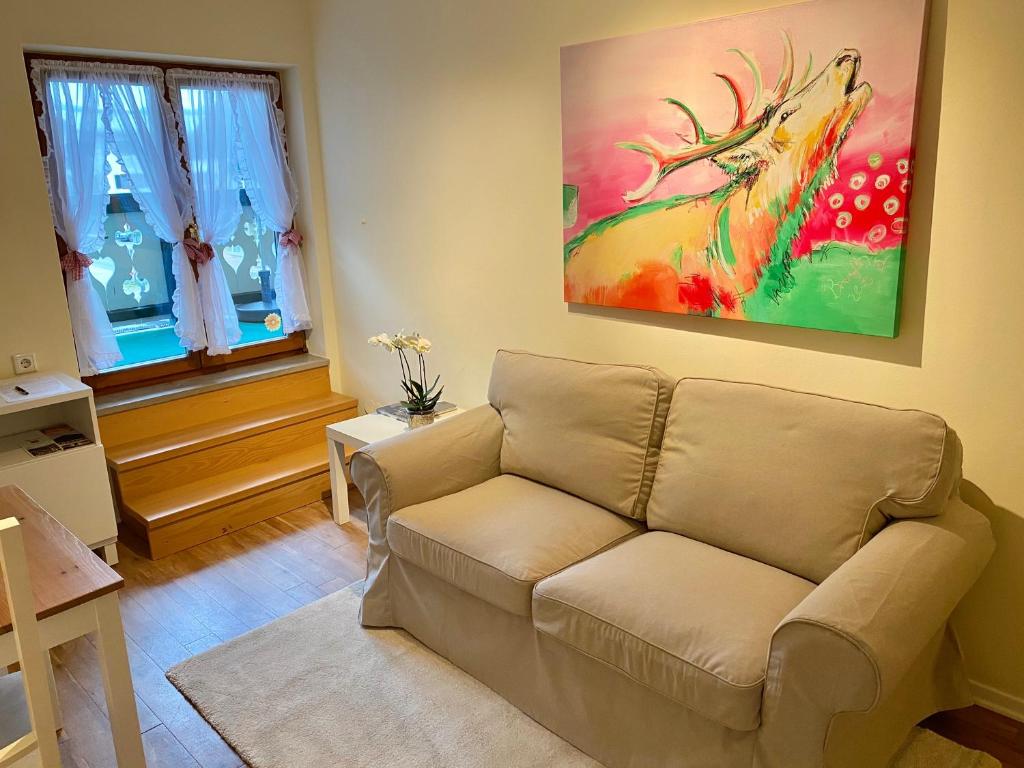 Posezení v ubytování Ferienwohnung Giacomelli 3